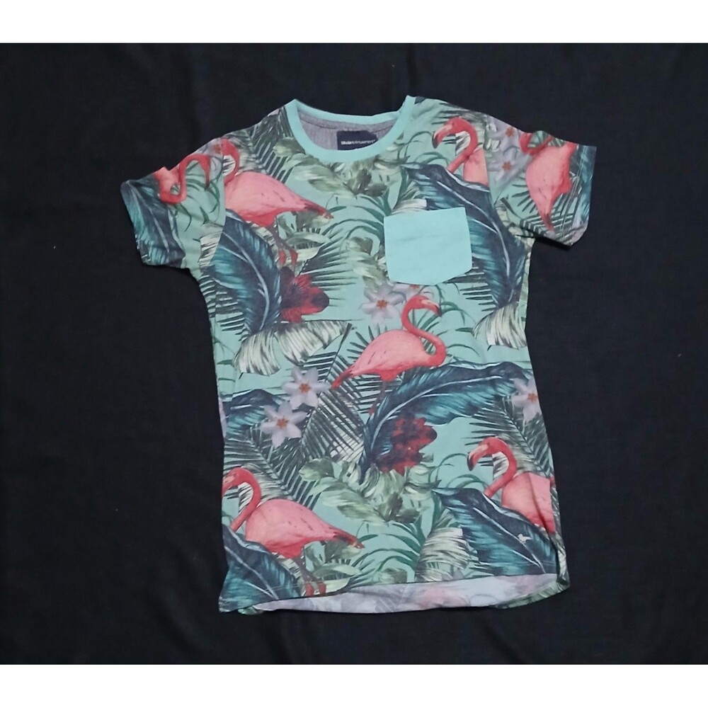 Floral Shirt with flamingos